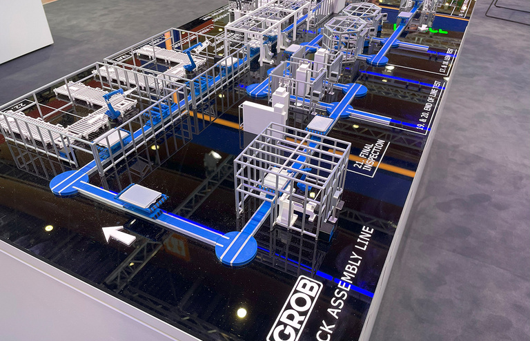 GROB's 3D factory at the Battery Show Europe