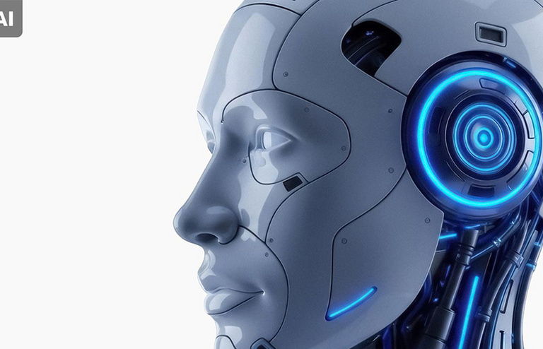 A visual representation of a humanoid robot