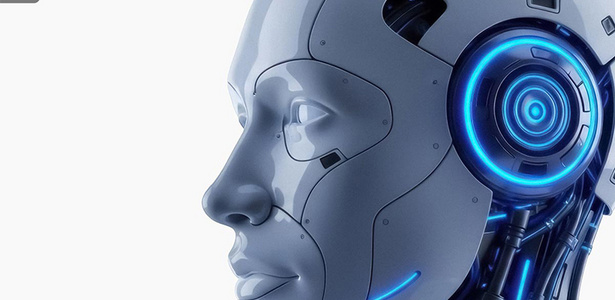 Die visuelle Darstellung eines humanoiden Roboters