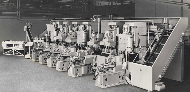 Erste GROB-Transferstraße in 1968