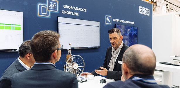 [Translate to en US:] Digitalisierung auf der GROB-Hausmesse 2023