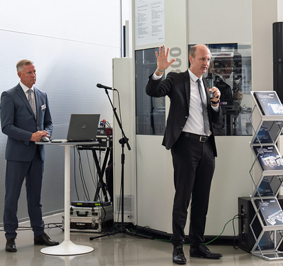 Christian Müller und Waldemar Jenczyk beim Open House 2026 von GROB Polen