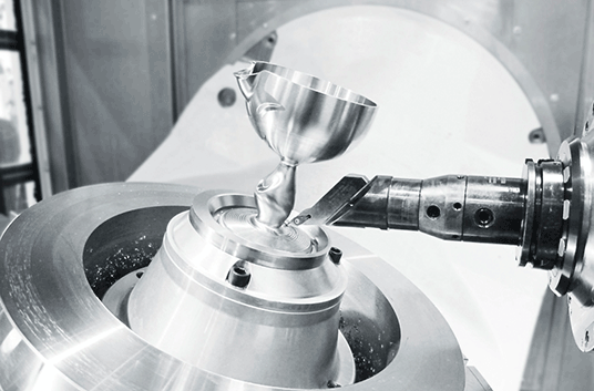 Workpiece cup milling-turning machine GROB
