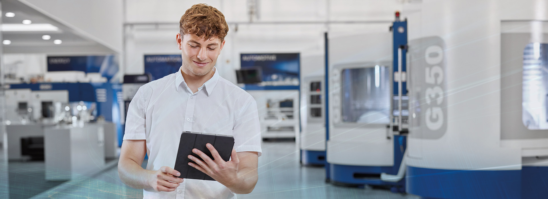 Mitarbeiter mit iPad